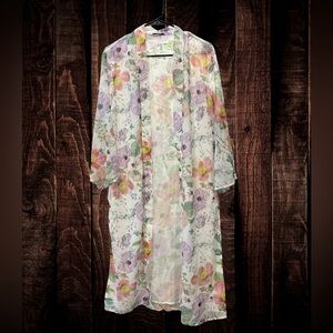Fashion Nova Pastel Floral Kimono